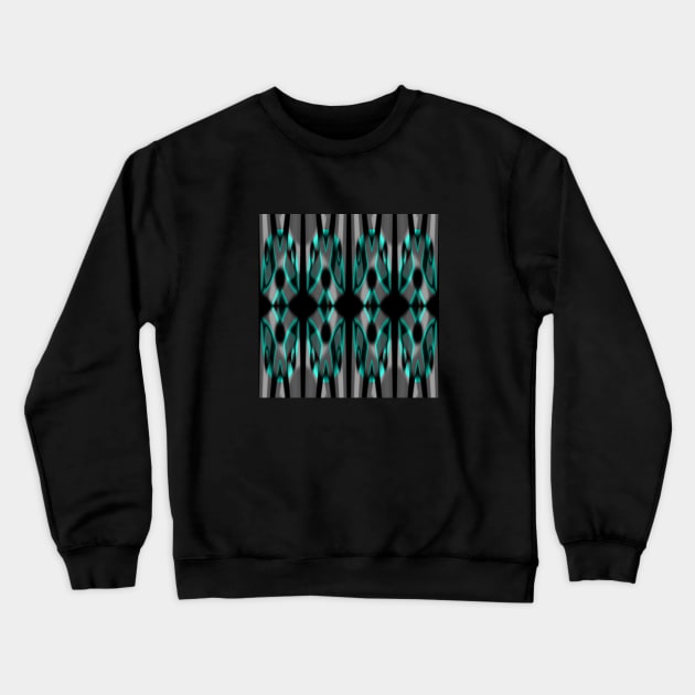 Steel n Teal Crewneck Sweatshirt by ArtistsQuest